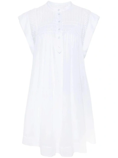 Shop Isabel Marant Étoile White Leazali Mini Dress