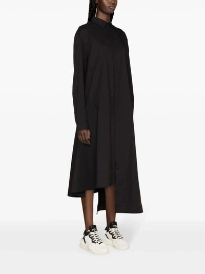 Shop Y-3 Asymmetric Black Midi Dress