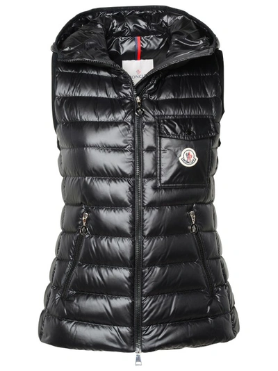 Shop Moncler Black Polyester Vest