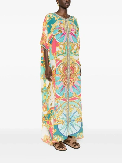 Shop Camilla Kaftan Sail Away With Me Multicolor In Blue