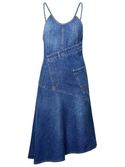 Shop Jw Anderson Blue Cotton Dress
