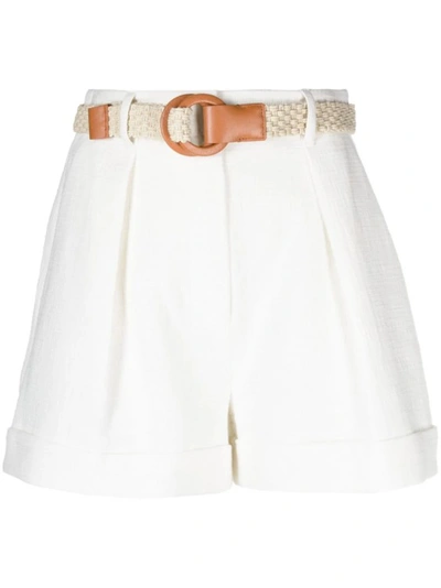 Shop Zimmermann White August Shorts