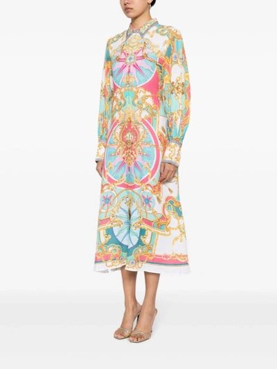 Shop Camilla Sail Away With Me Multicolor Midi Dress In Neutrals