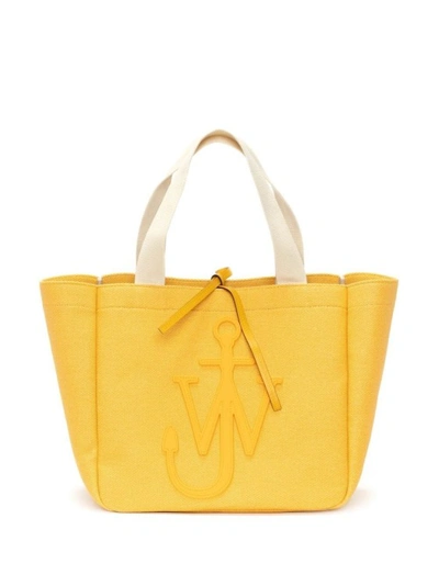 Shop Jw Anderson Cabas Yellow Tote Bag In Orange