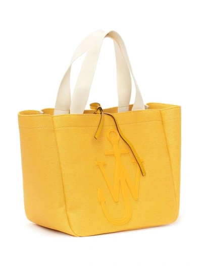 Shop Jw Anderson Cabas Yellow Tote Bag In Orange