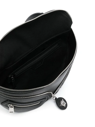 Shop Versace Black Repeat Bag