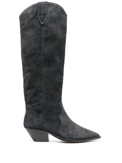 Shop Isabel Marant Black Denvee Boots
