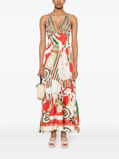 Shop Camilla Saluti Summertime Multicolor Maxi Dress In Neutrals