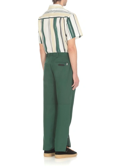 Shop Lanvin Green Cotton Pants