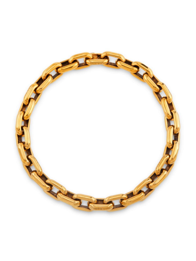 Shop Alexander Mcqueen Women's Peak Goldtone Chain Necklace In Light Antique Gold