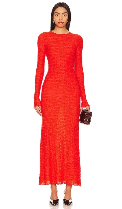 Shop Siedres Lendi Maxi Dress In Orange