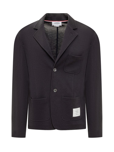 Shop Thom Browne Single Breasted Sport Jacket In Blue