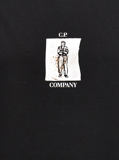 Shop C.p. Company 30/2 Mercerized T-shirt Black