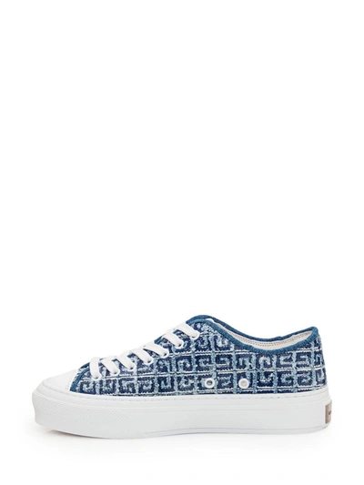 Shop Givenchy City Low Sneaker In Blue