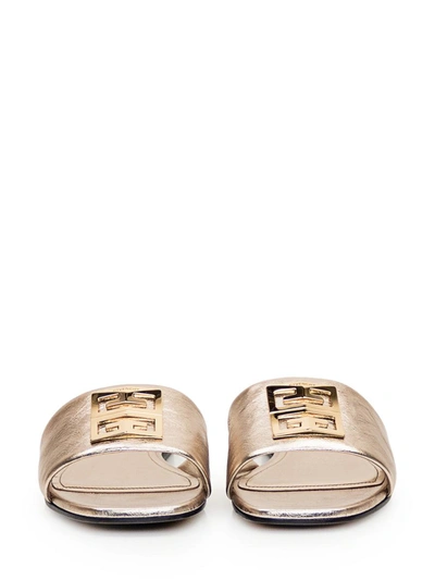 Givenchy 4g Sandals In Gold