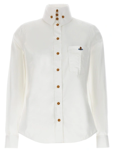 Shop Vivienne Westwood Classic Krall Shirt, Blouse White