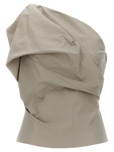 Shop Rick Owens Claudia Bustier Tops Beige