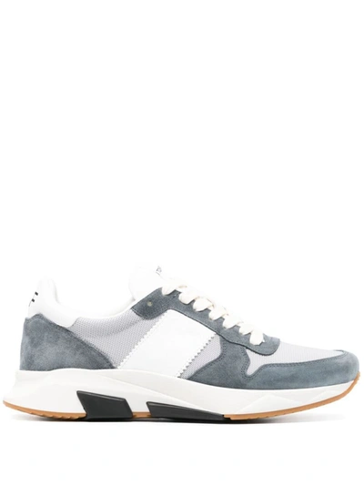 Shop Tom Ford Low Top Sneakers Shoes In Grey