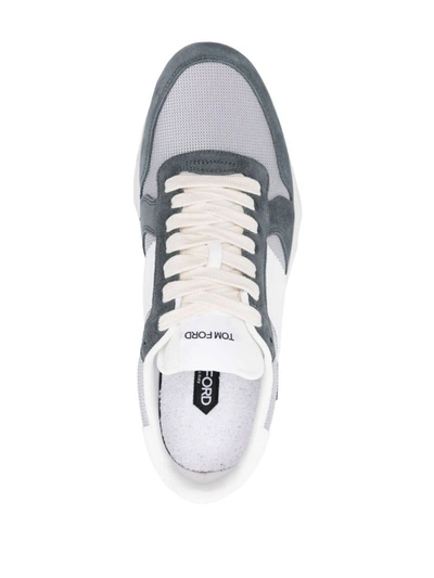 Shop Tom Ford Low Top Sneakers Shoes In Grey