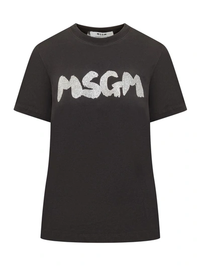 Shop Msgm T-shirt In Black