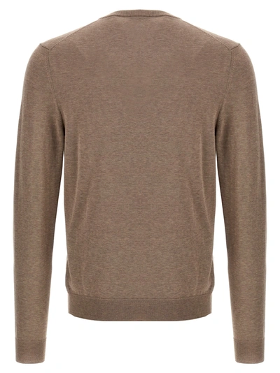 Shop Zanone Cotton Crepe Sweater Sweater, Cardigans Beige