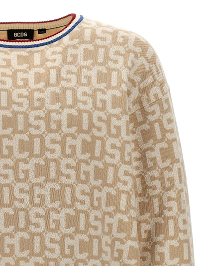Shop Gcds Monogram Sweater, Cardigans White