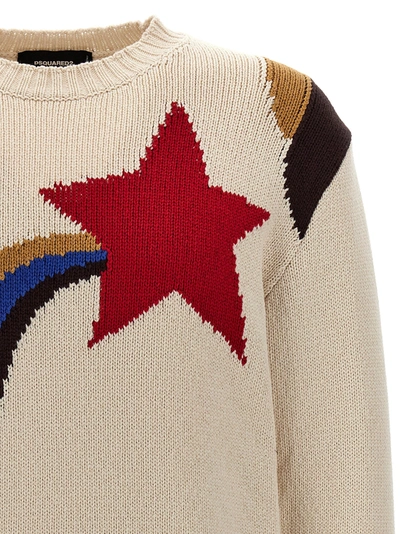 Shop Dsquared2 Jacquard Sweater Sweater, Cardigans Multicolor
