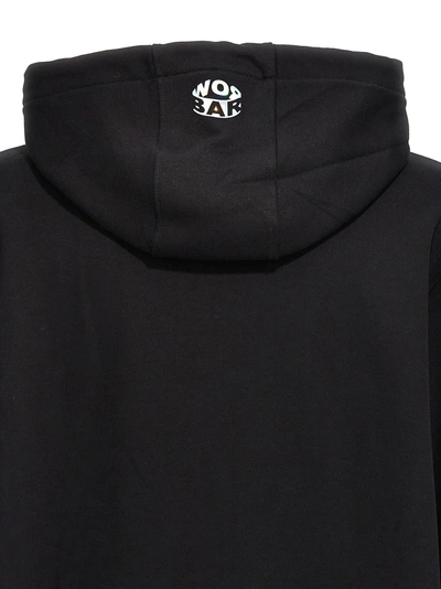 Shop Barrow Logo Hoodie Sweatshirt Black