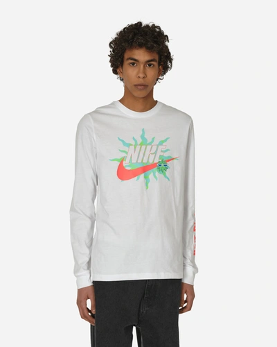 Shop Nike Spring Swoosh Longsleeve T-shirt White In Black