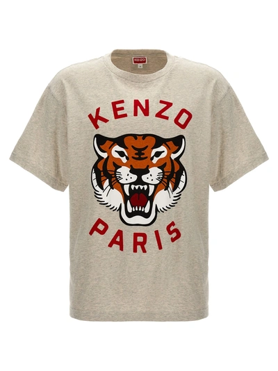 Shop Kenzo Lucky Tiger T-shirt Gray
