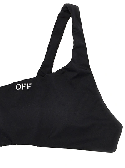 Shop Off-white Off Stamp Beachwear Black