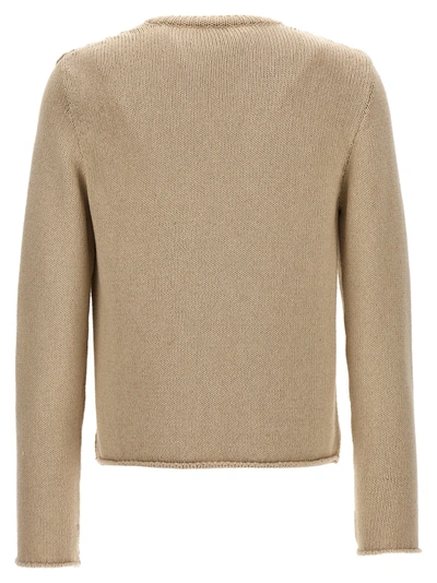 Shop Courrèges Side Opening Sweater Sweater, Cardigans Beige