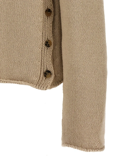 Shop Courrèges Side Opening Sweater Sweater, Cardigans Beige