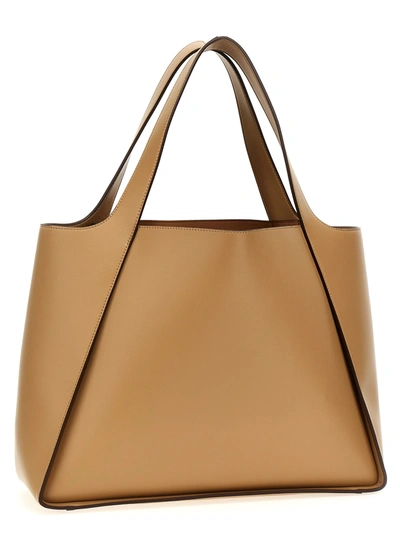 Shop Stella Mccartney The Logo Bag Tote Bag Beige
