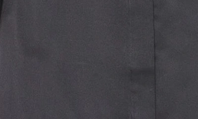 Shop Frame Gillian Belted Long Sleeve Silk Shirtdress In Noir