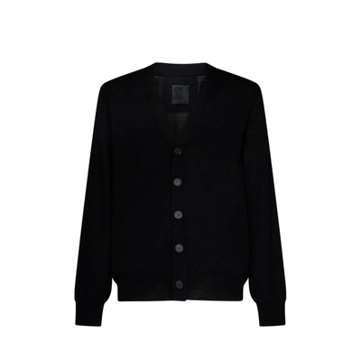 Shop Givenchy Wool Cardigan In Black