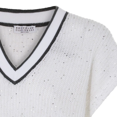 Shop Brunello Cucinelli Sweaters White