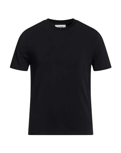 Alpha Studio Man T-shirt Military Green Size 40 Cotton, Elastane In Blue