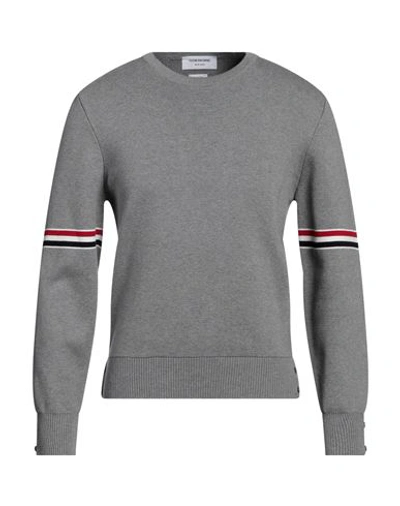 Shop Thom Browne Man Sweater Grey Size 5 Cotton