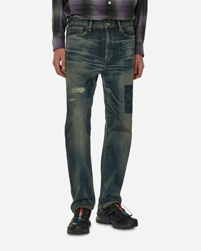 Shop Neighborhood Savage Denim Dp Mid Pants Indigo In Blue