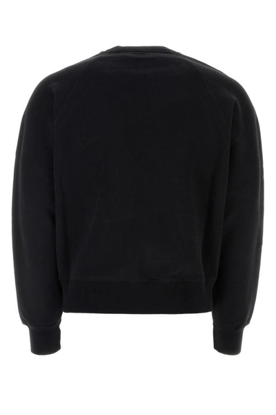 Shop Ami Alexandre Mattiussi Ami Woman Black Cotton Sweatshirt