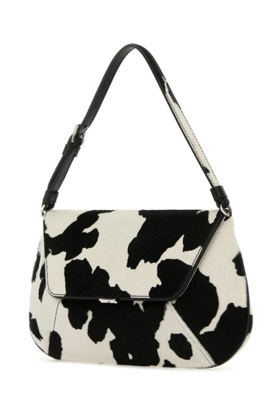 Amina Muaddi Printed Calf Hair Ami Shoulder Bag In Multicolor