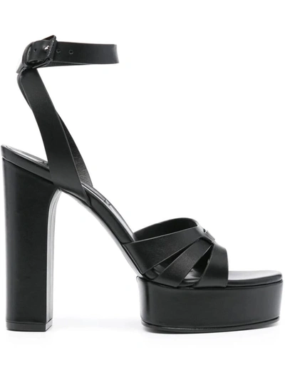 Shop Casadei Florence Sandal Shoes In Black