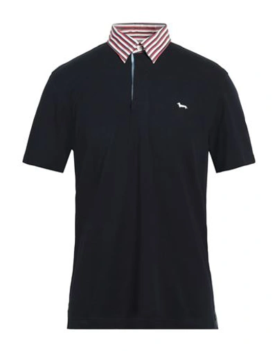 Shop Harmont & Blaine Man Polo Shirt Black Size M Cotton