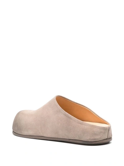 Marsèll Large Suede Round Toe Loafers In Grey
