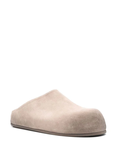 Marsèll Large Suede Round Toe Loafers In Grey
