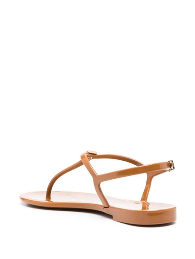 Shop Mcm W Col Jelly Sandal Co Shoes In Brown