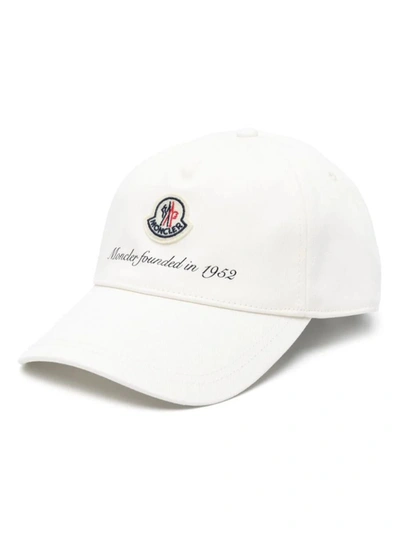 Shop Moncler Baseball Cap Accessories In White
