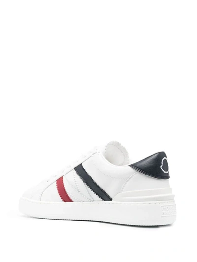 Shop Moncler Monaco M Low Top Sneakers Shoes In White