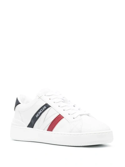 Shop Moncler Monaco M Low Top Sneakers Shoes In White